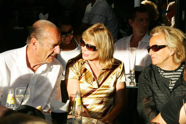 Jacques Chirac en grande discussion