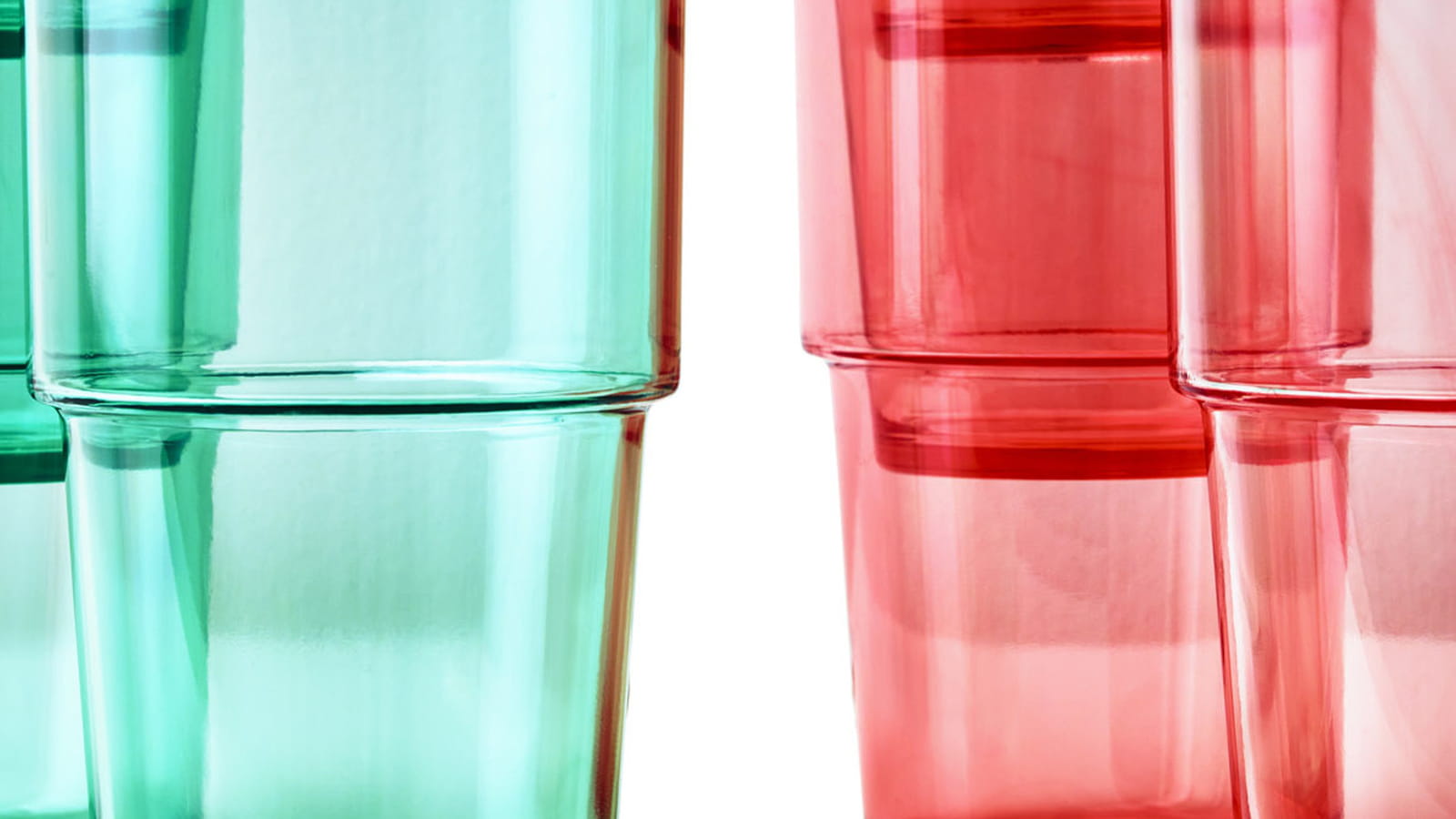 Verres colorés IKEA