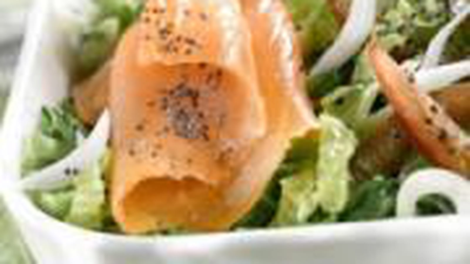 Salade de choux et saumon au naturel