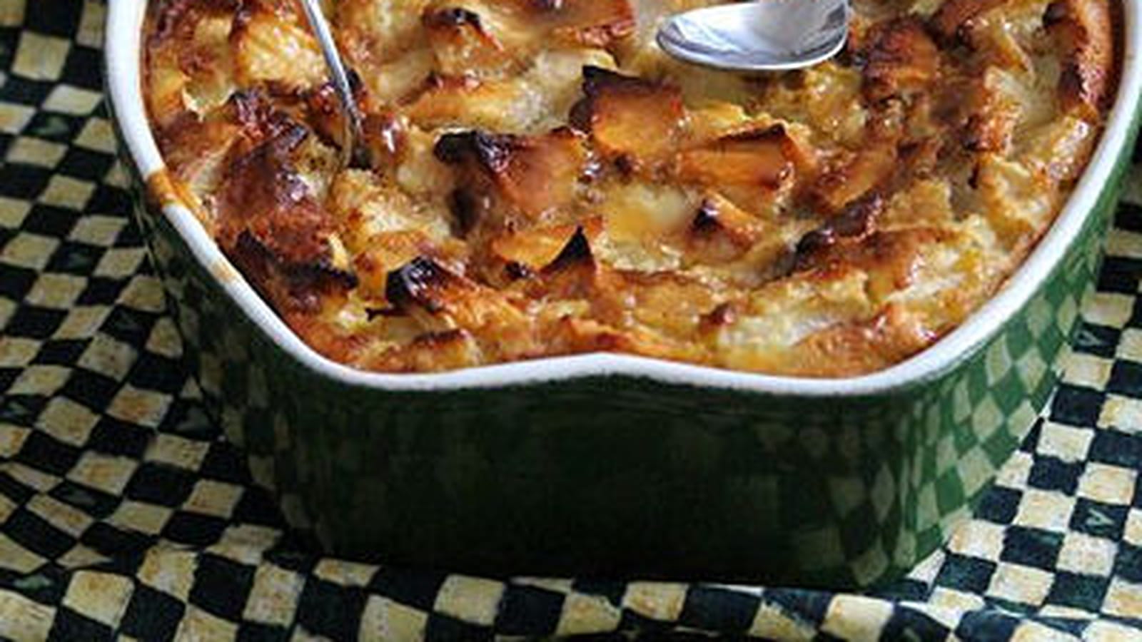 Clafoutis de pommes et poires au caramel