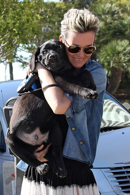 Laeticia Hallyday et Santos