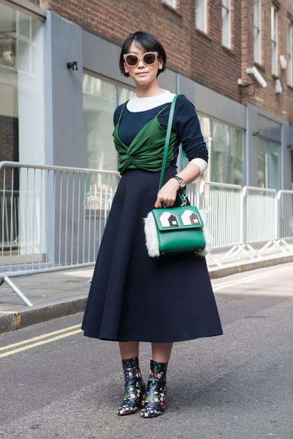 Street style &agrave; Londres : le top en trompe-l'&oelig;il