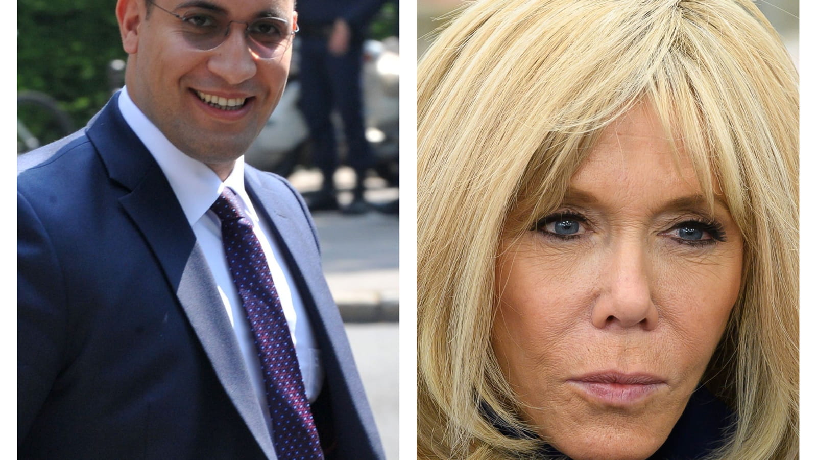 Alexandre Benalla et Brigitte Macron