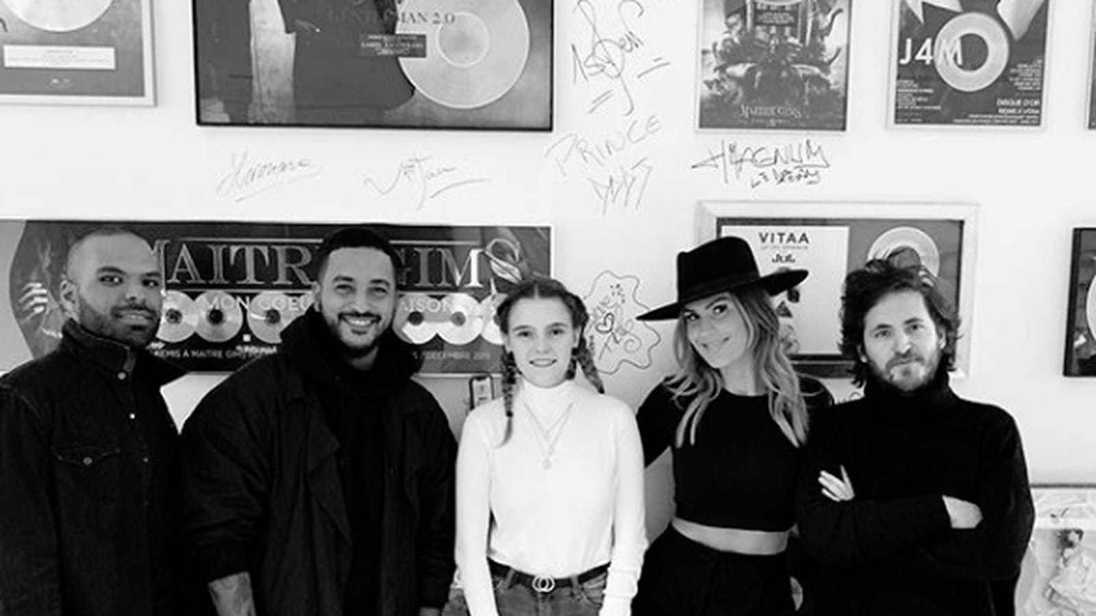 Camille Schneyders, Slimane, Vitaa, Michael Miro et Said Boussif  