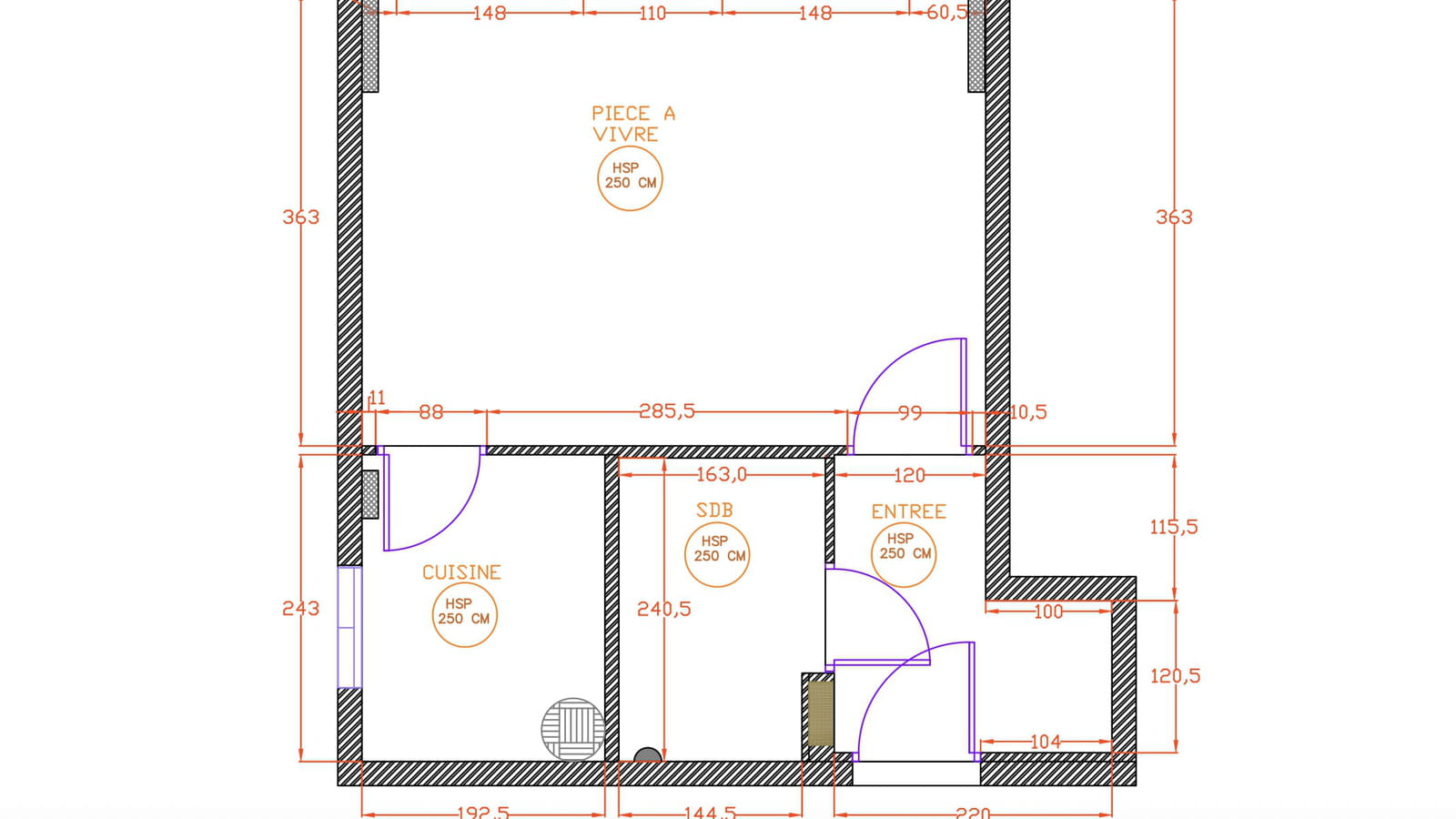 Plan existant
