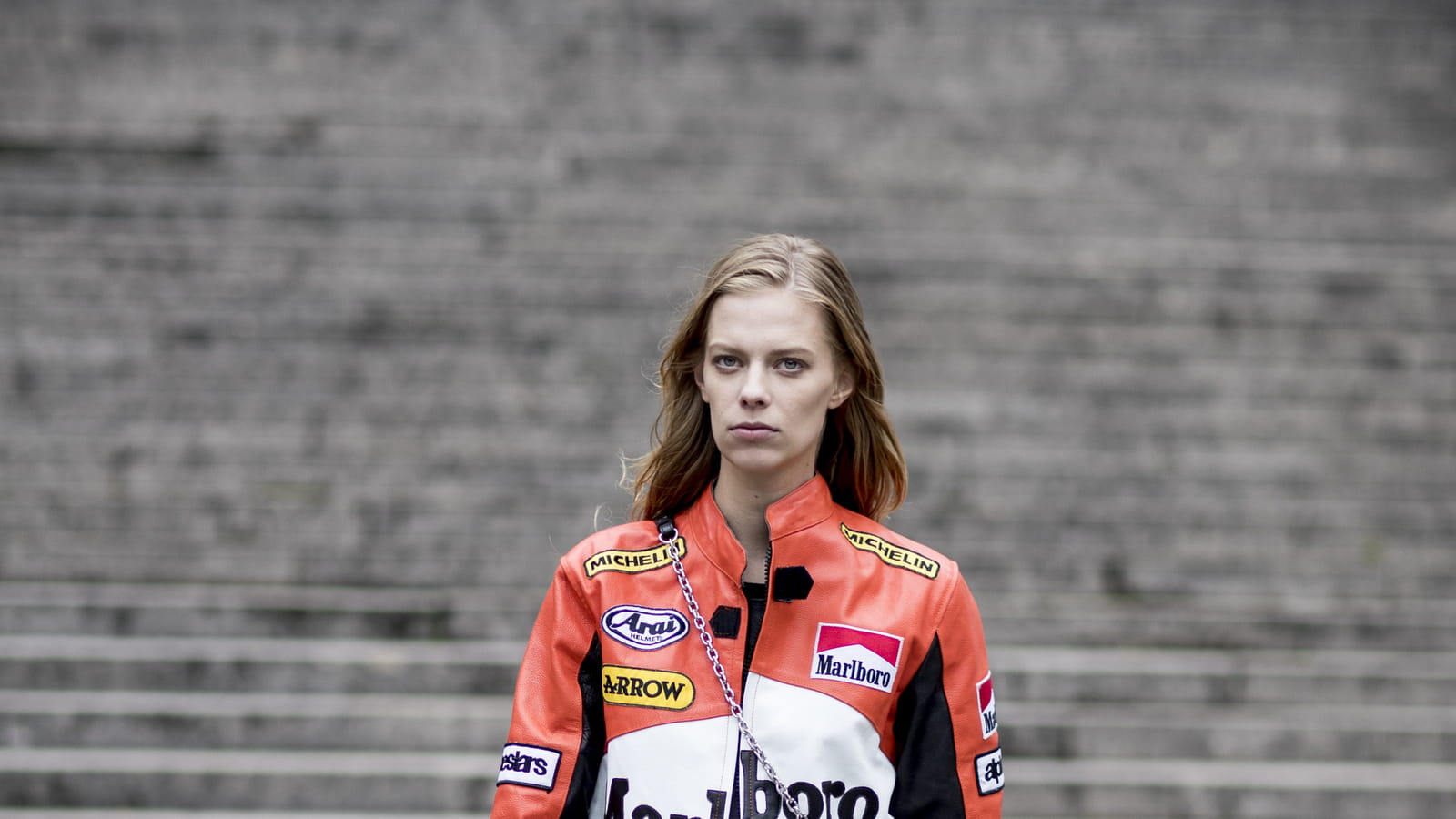 Le veste de motard en cuir 