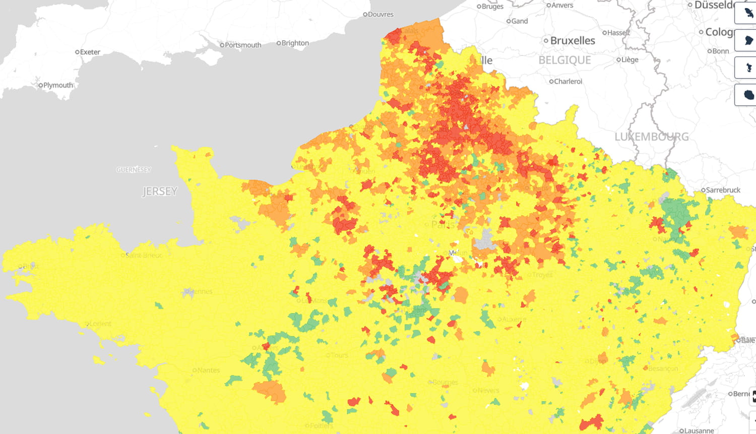 the 2025 map of cities where you can drink tap water… or not