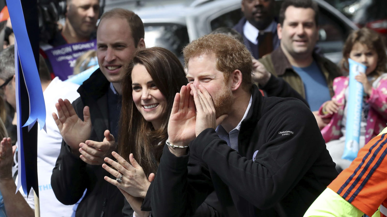 William, Kate et Harry