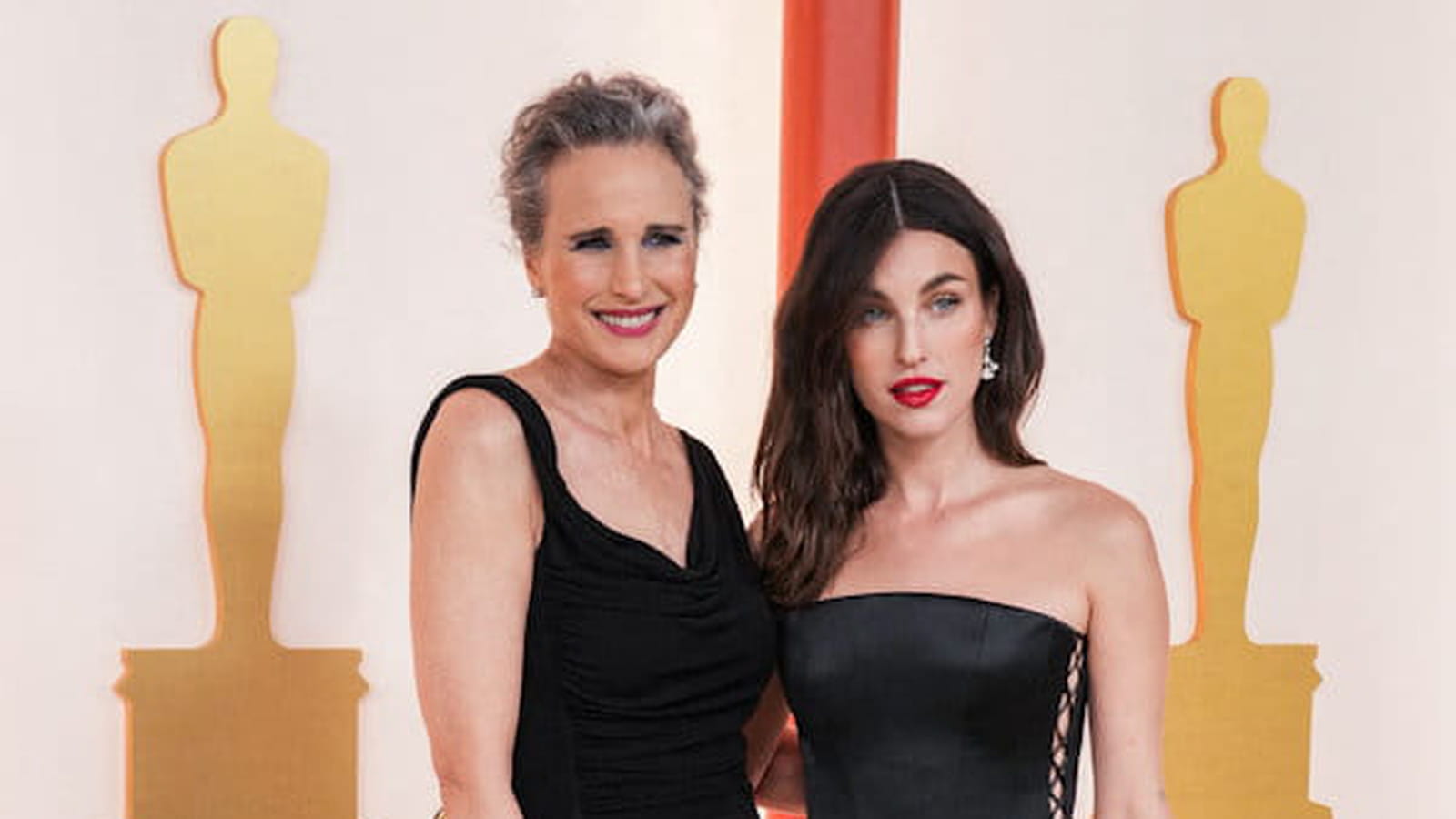 Andie MacDowell et Rainey Qualley le 12 mars 2023