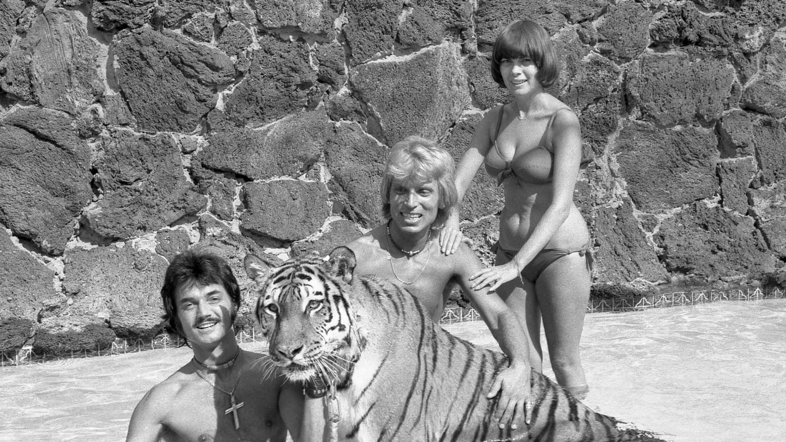 Les magiciens Siegfried et Roy et Mireille Mathieu 