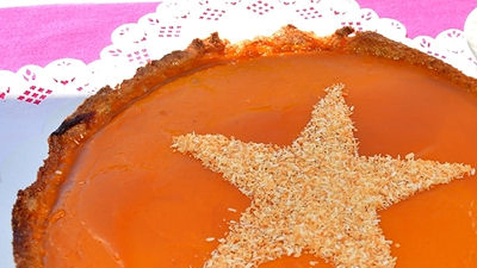 Tarte mangue, passion, coco