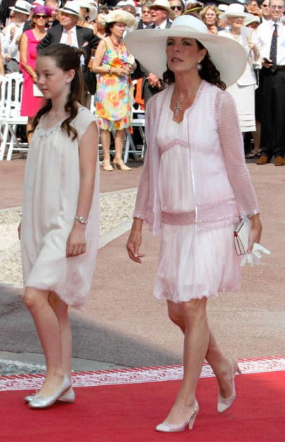 Caroline de Monaco en robe vaporeuse