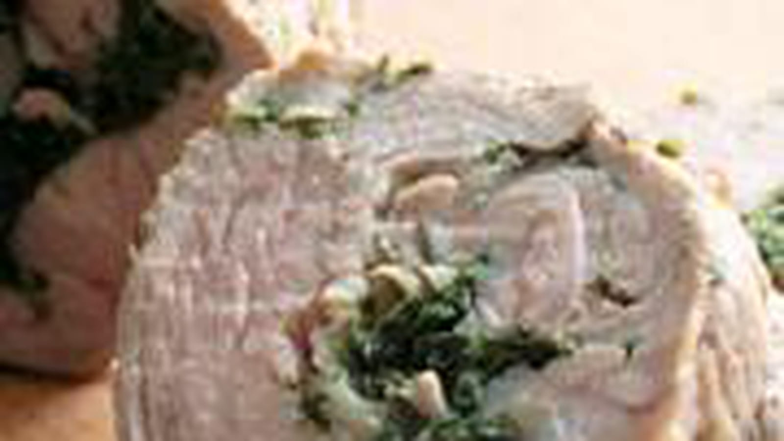 Rôti de veau farci aux épinards