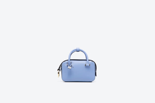 Sac &agrave; main en cuir pastel de Delvaux