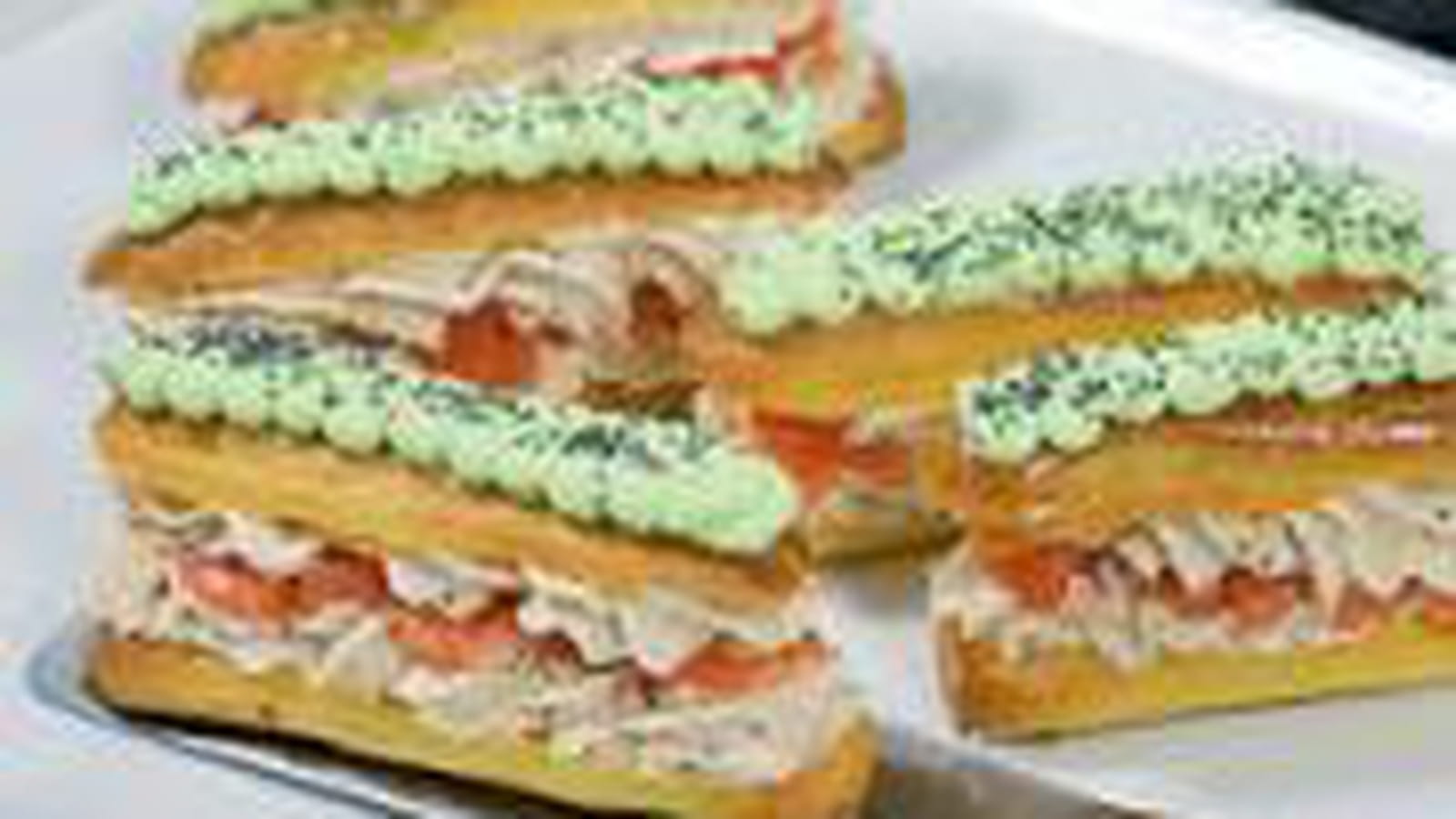Eclairs saumon et wasabi