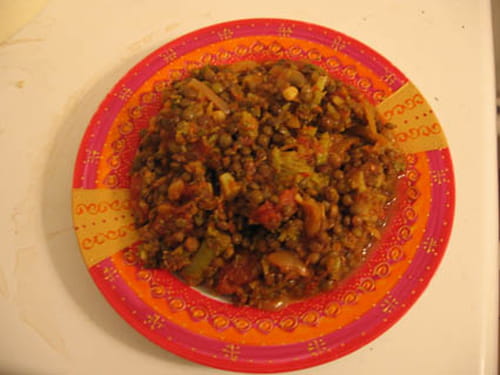 Lentilles à l'indienne