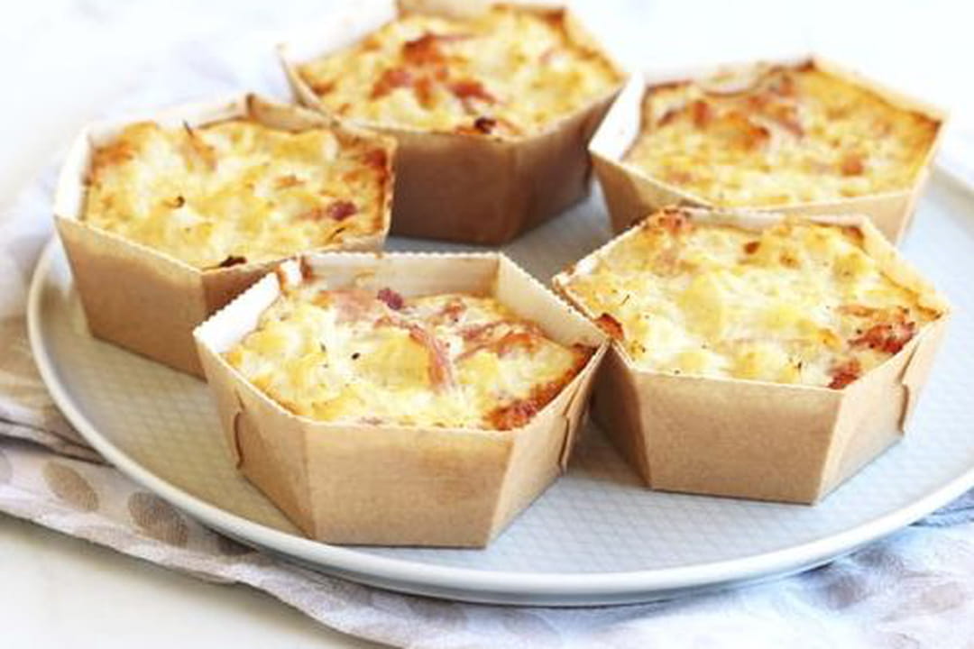Recettes Légumes & gratins Petits cakes de choufleur au jambon