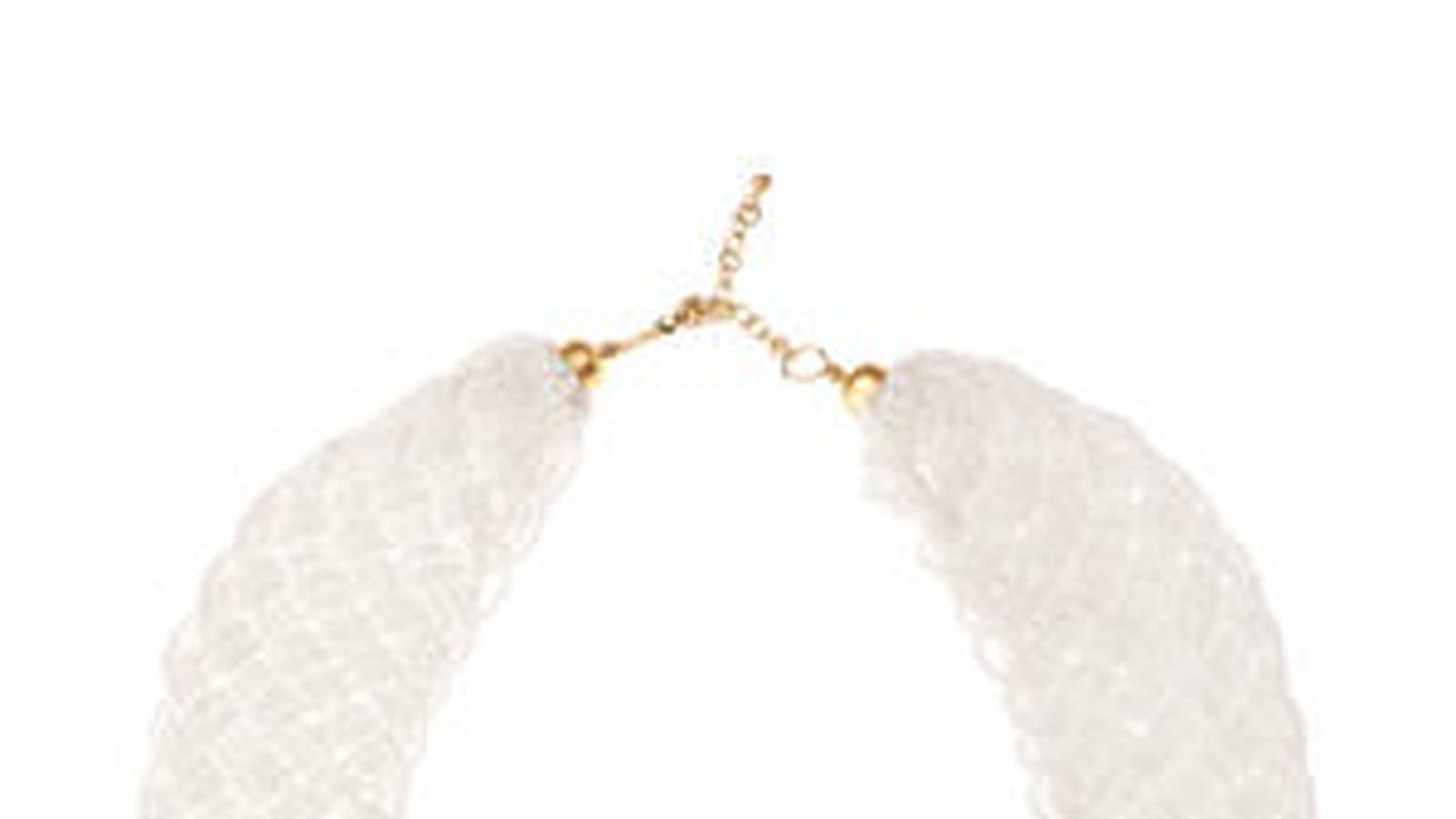 Collier en perles tissé de Stradivarius