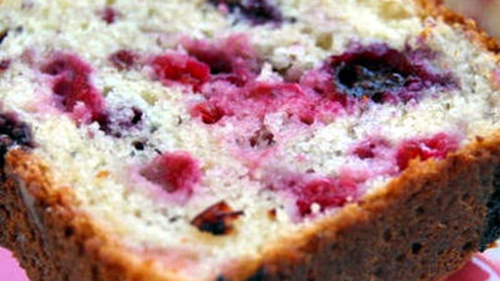 Cake aux fruits rouges