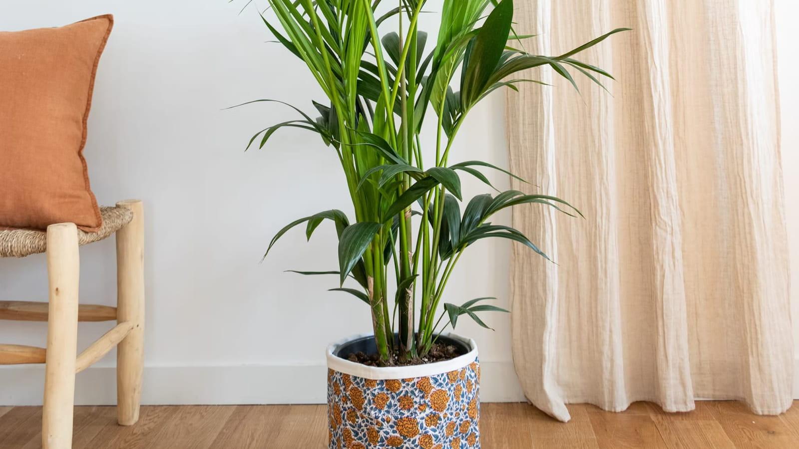 Cache-pot en tissu Bergamotte