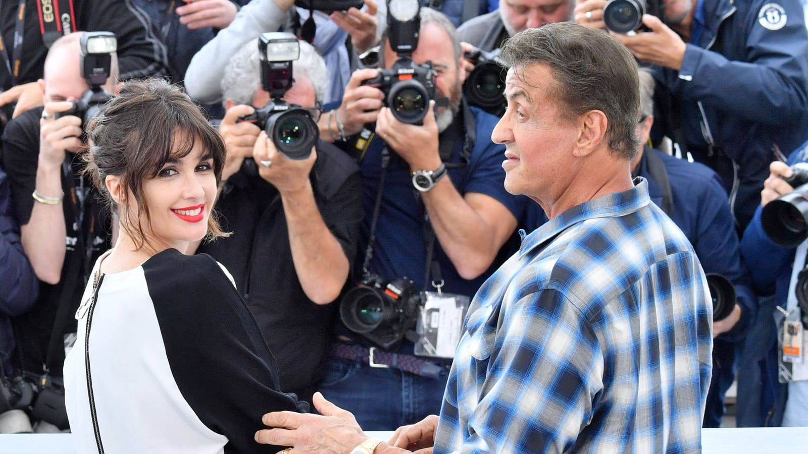 Paz Vega et Sylvester Stallone