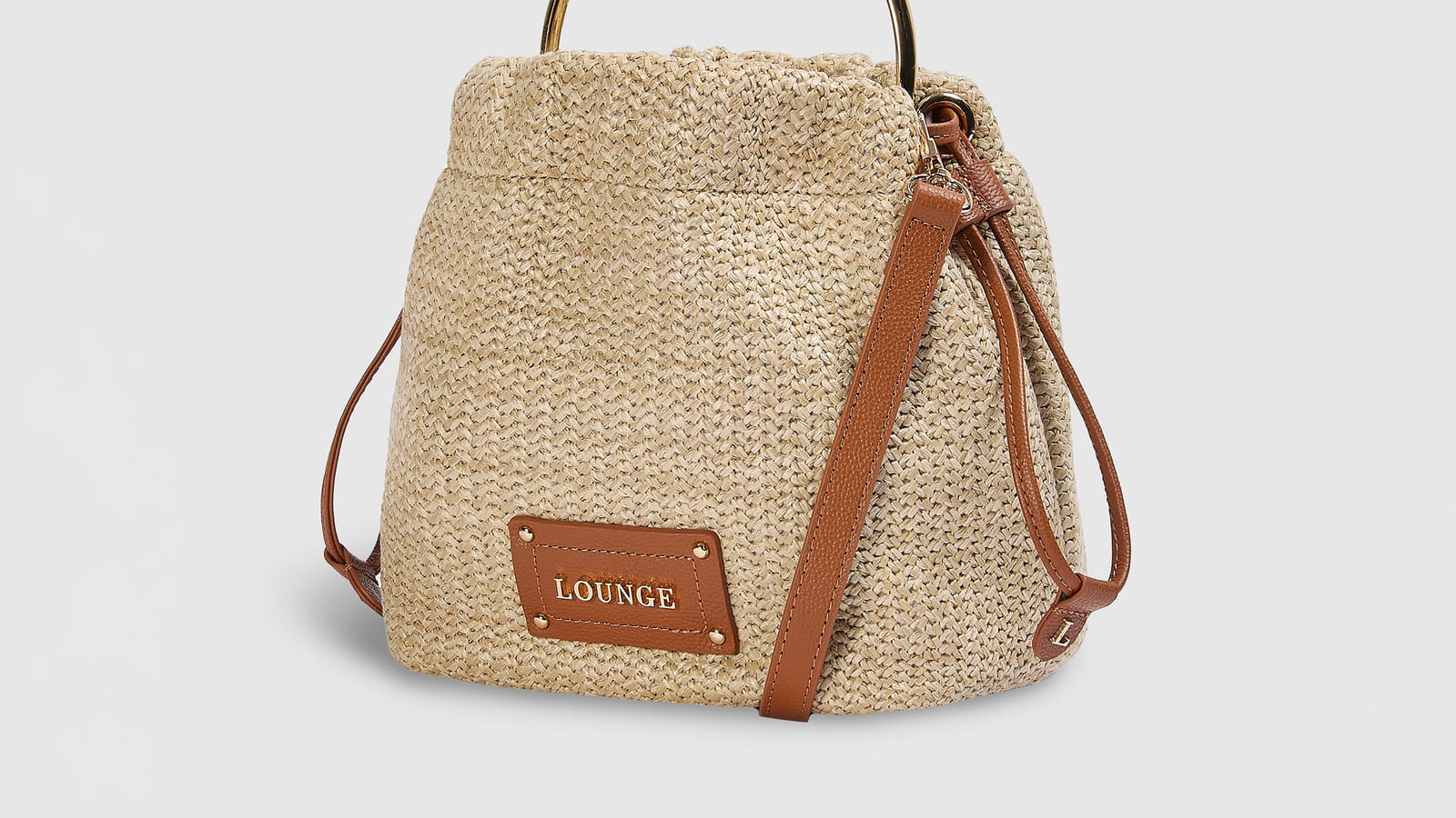 Raffia Blythe Bucket Bag