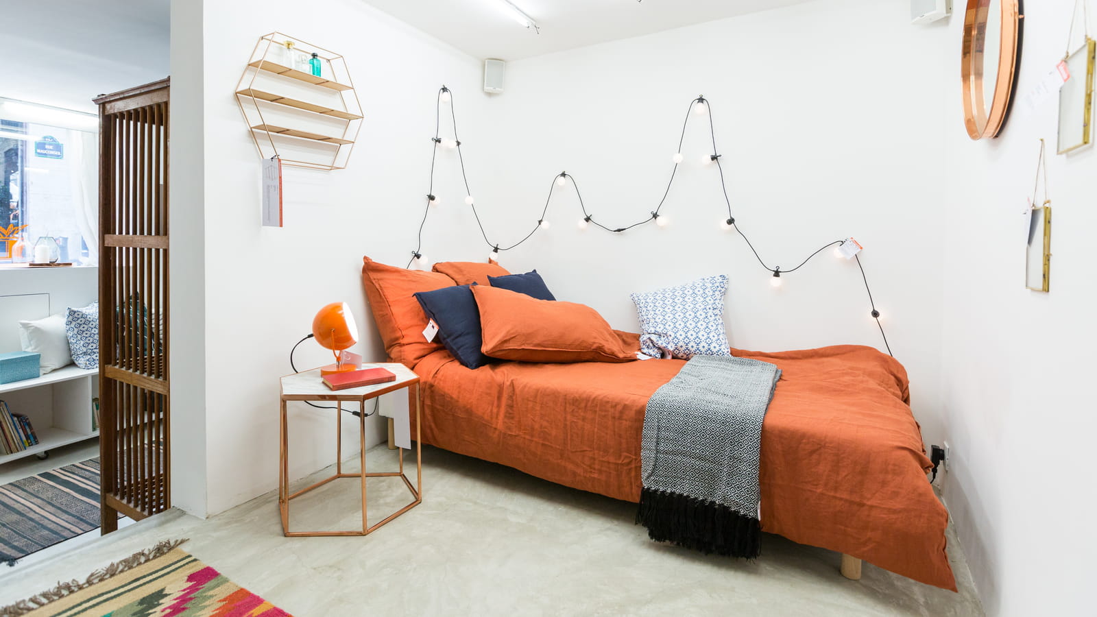 Chambre bohème et scandinave