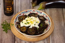 Aubergines confites au vinaigre balsamique et burrata : Etape 4
