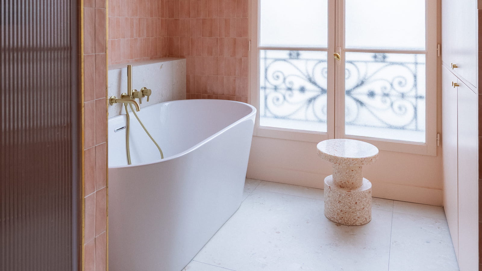 Salle de bains après