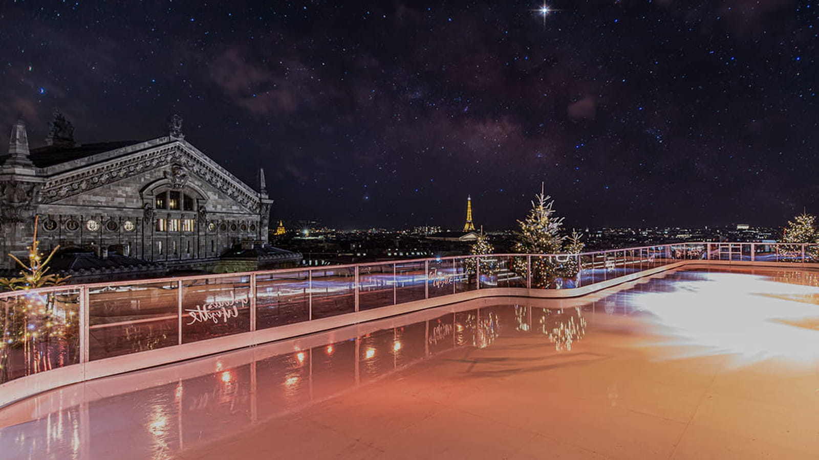 La patinoire des Galeries Lafayette