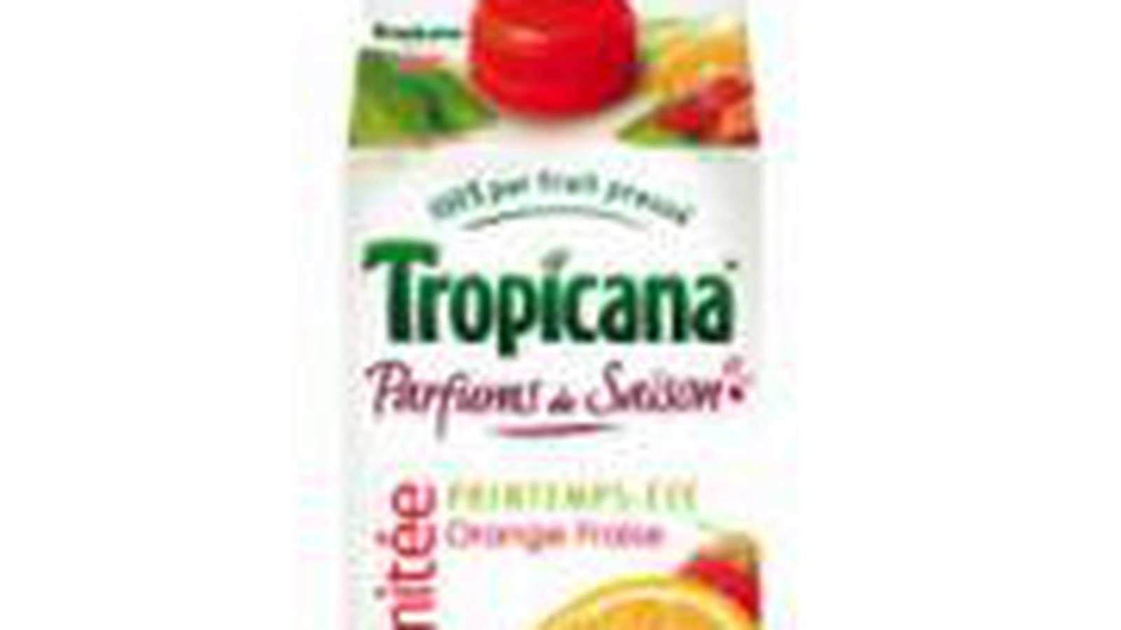 Jus orange-fraise "Parfum de Saison" de Tropicana