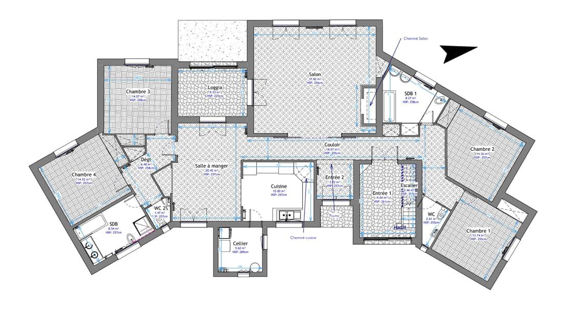 Le plan avant travaux