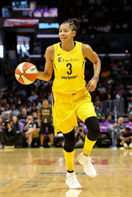 La joueuse de basket Candace Parker &agrave; Los Angeles en 2018
