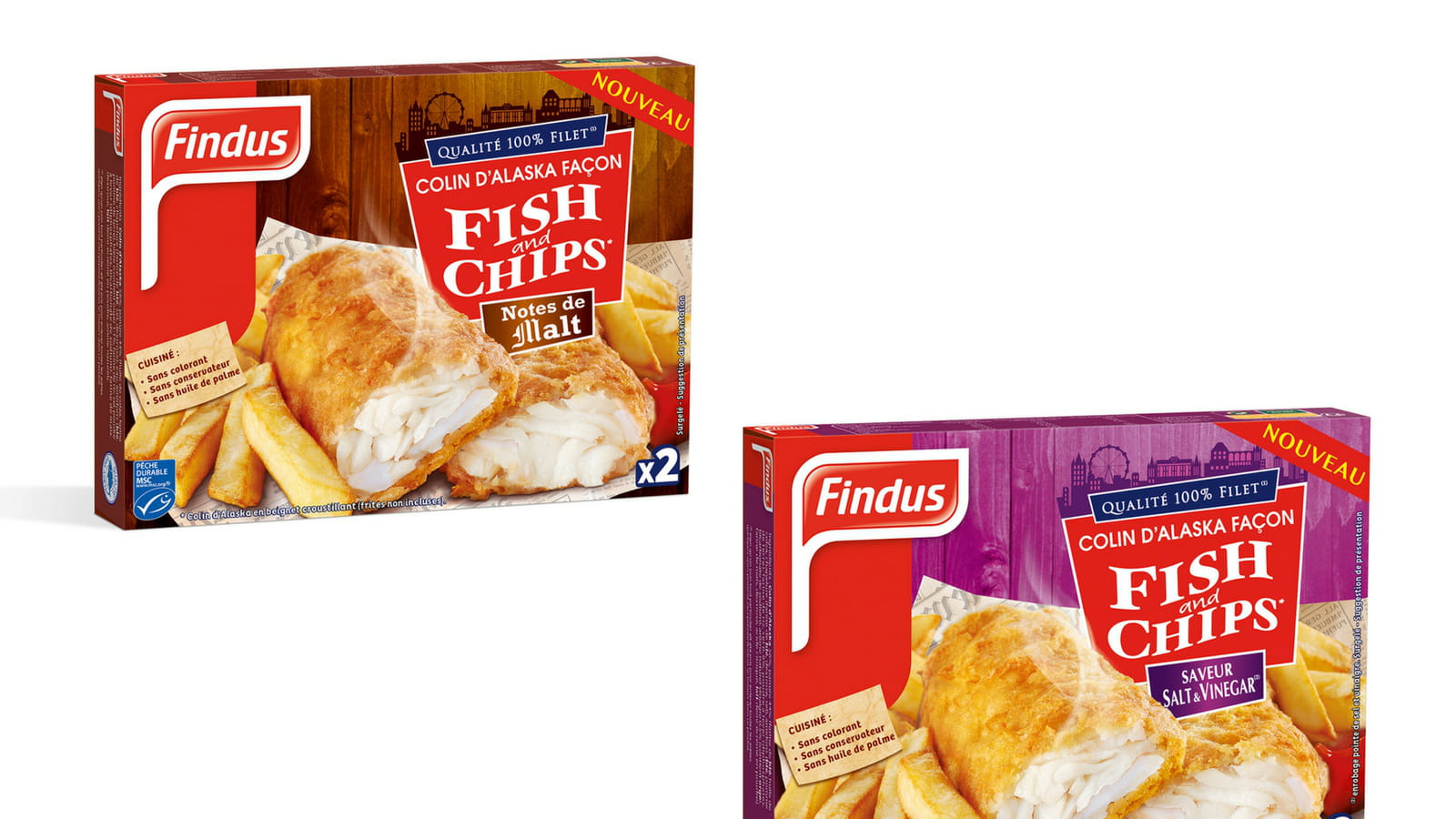 Les fish and chips de Findus