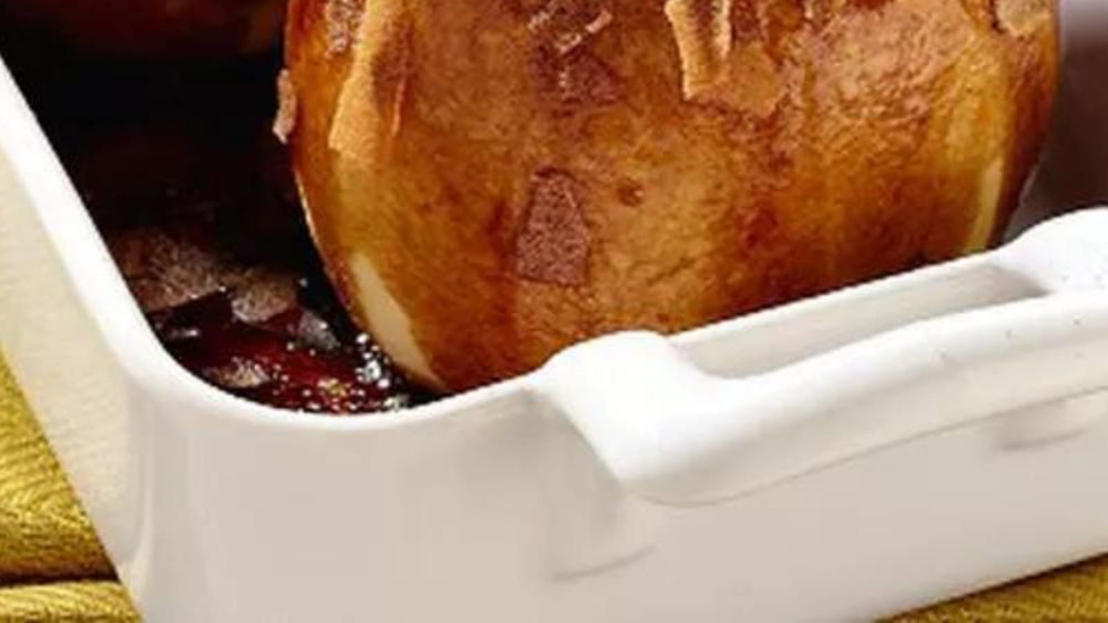 Pommes au four et crêpes dentelles