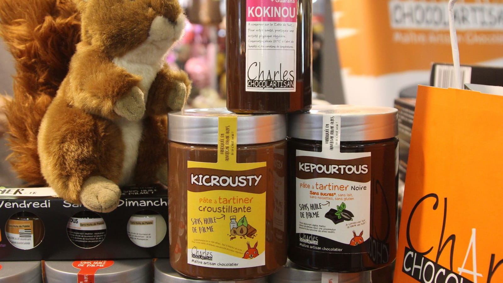 Chocolats à tartiner : Kokinou, Kicrousty, Kepourtous