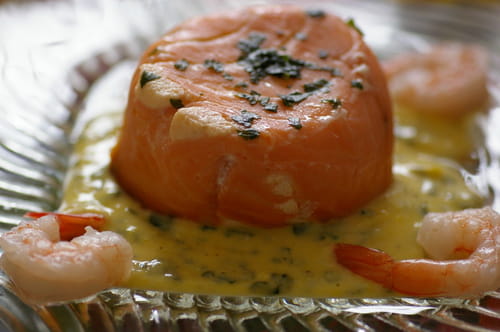 Mousse de poisson au saumon fumé