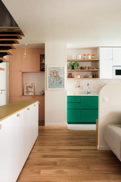 Apr&egrave;s&nbsp;: la bonne id&eacute;e pour cacher l'escalier dans la pi&egrave;ce &agrave; vivre