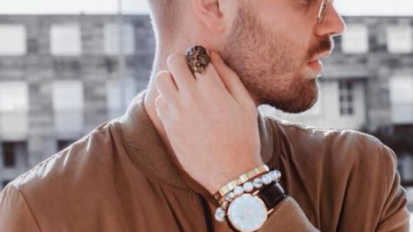 Coupe taper blond clair pour homme
