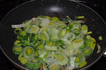 Tarte à la truite fumée et poireaux : Etape 2