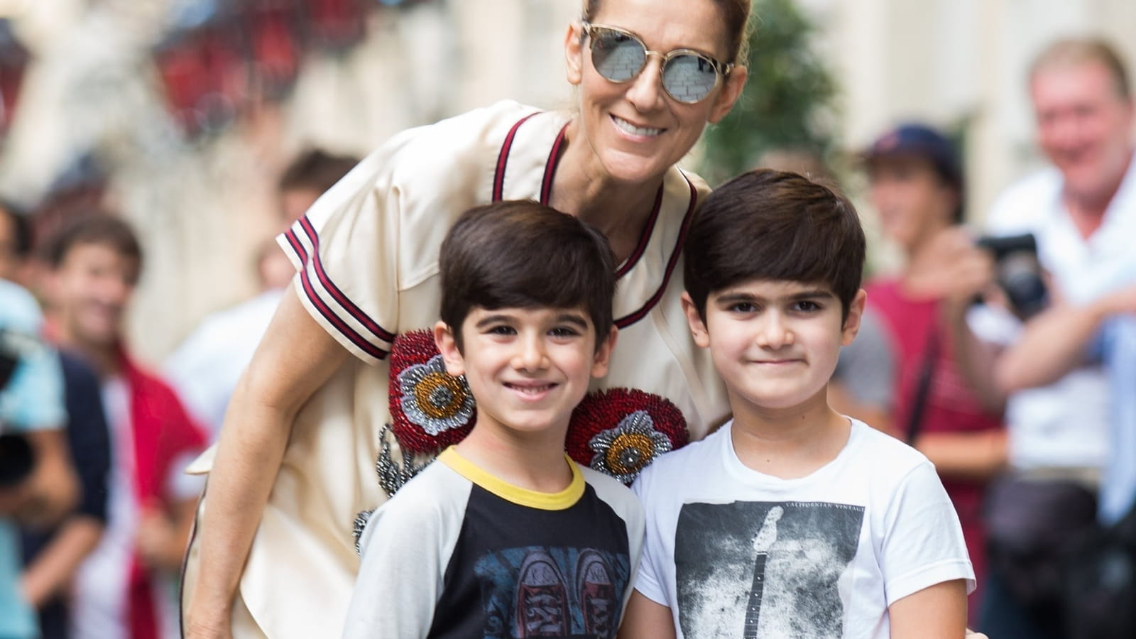 Céline Dion et ses jumeaux