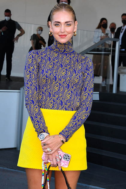 Chiara Ferragni au d&eacute;fil&eacute; Prada