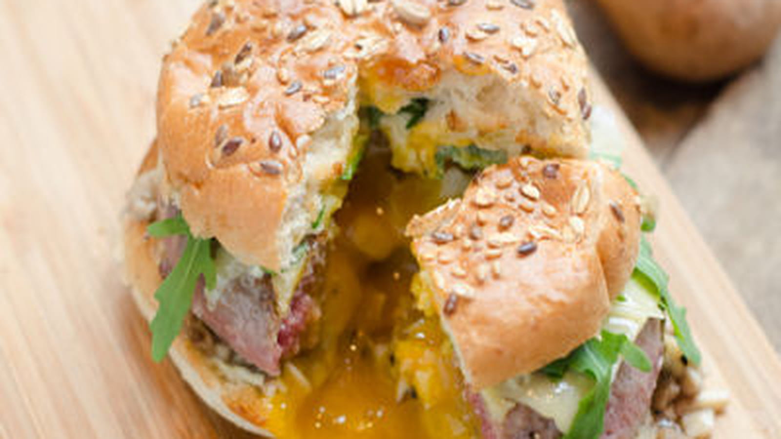 Hamburger au coeur coulant