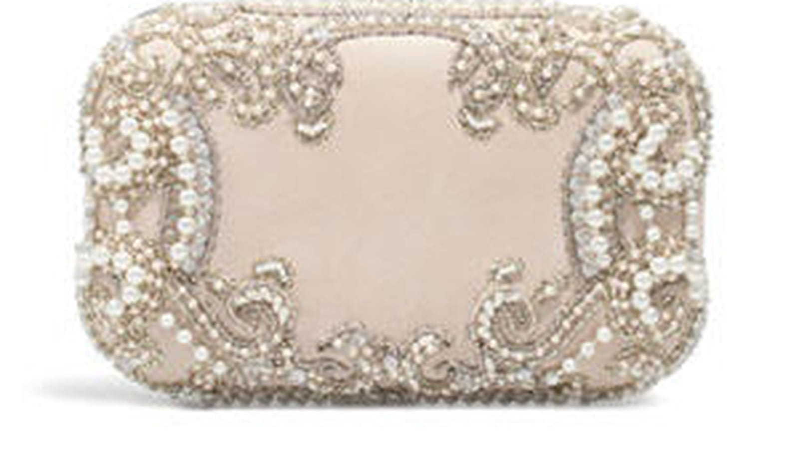Minaudière rebrodée de perles de Zara
