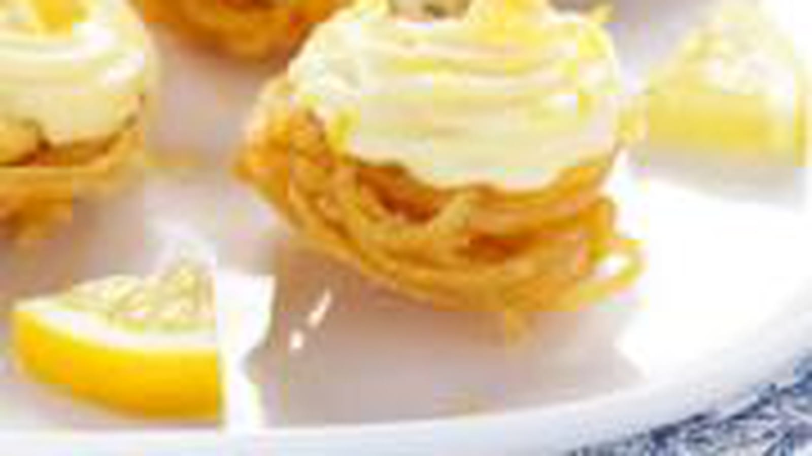 Nids de linguine à la crème de citron d'Edda Onorato