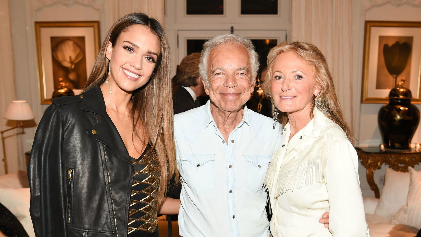 Jessica Alba, Ralph Lauren et Ricky Lauren