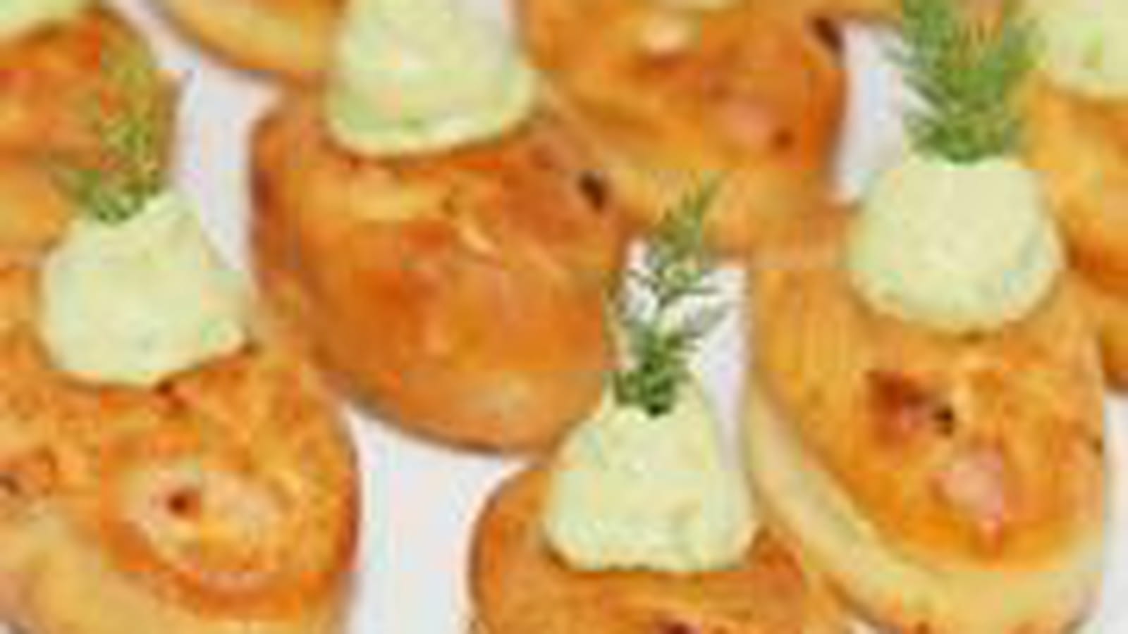 Cakes saumon fumé crème d'avocat