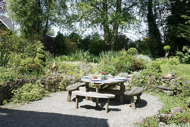 Une terrasse à l'aspect champêtre