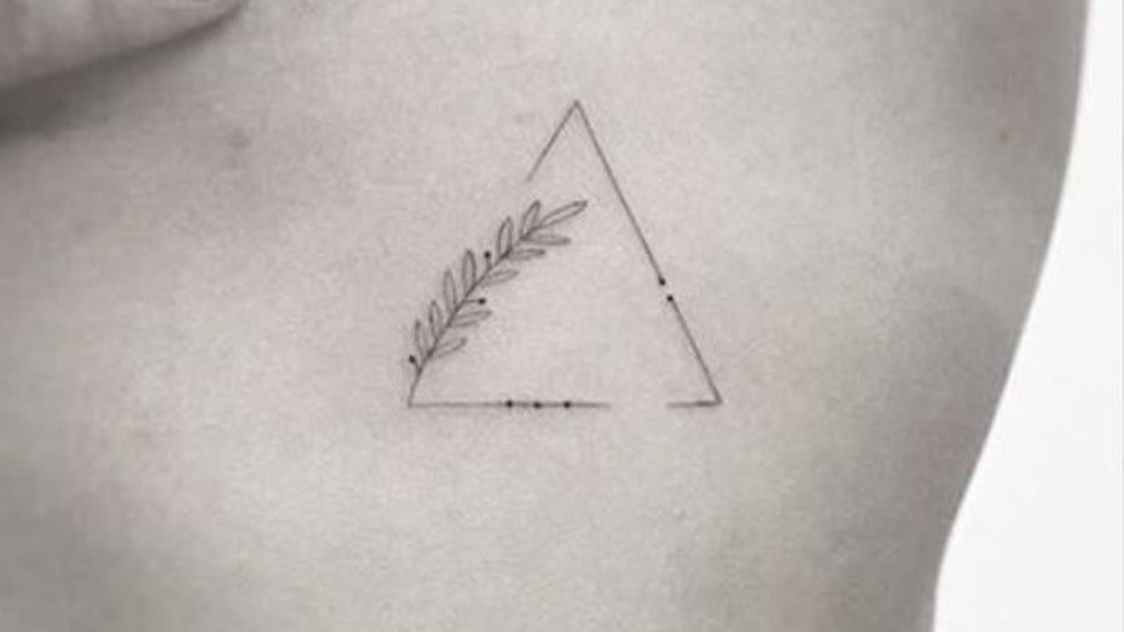 Triangle délicat sur le flanc