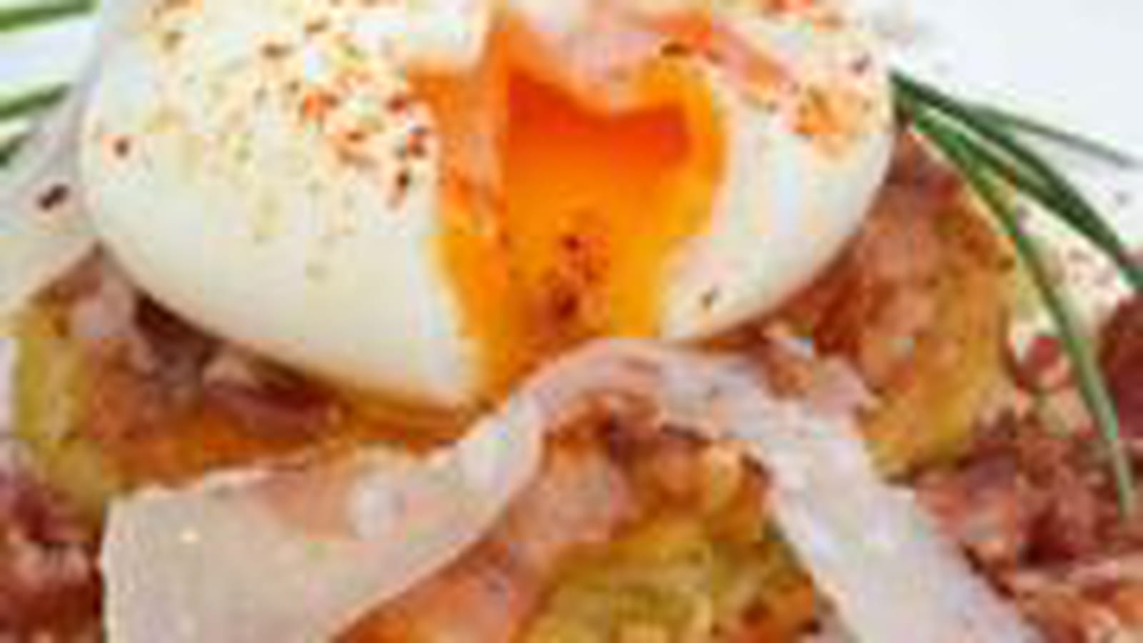 Galettes de pommes de terre oeuf mollet